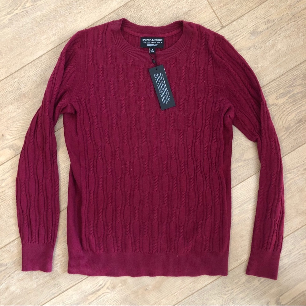 Banana Republic Red Italian Sweater